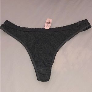 Victoria’s Secret Low Rise Thong - Dark Gray